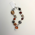 earthy mushroom pendant bracelet
