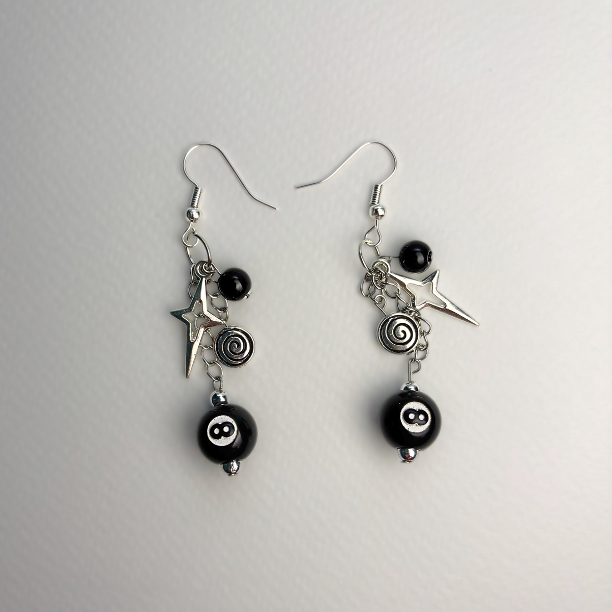 y2k 8-ball earrings