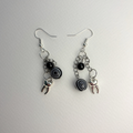 gothic tooth pendant earrings