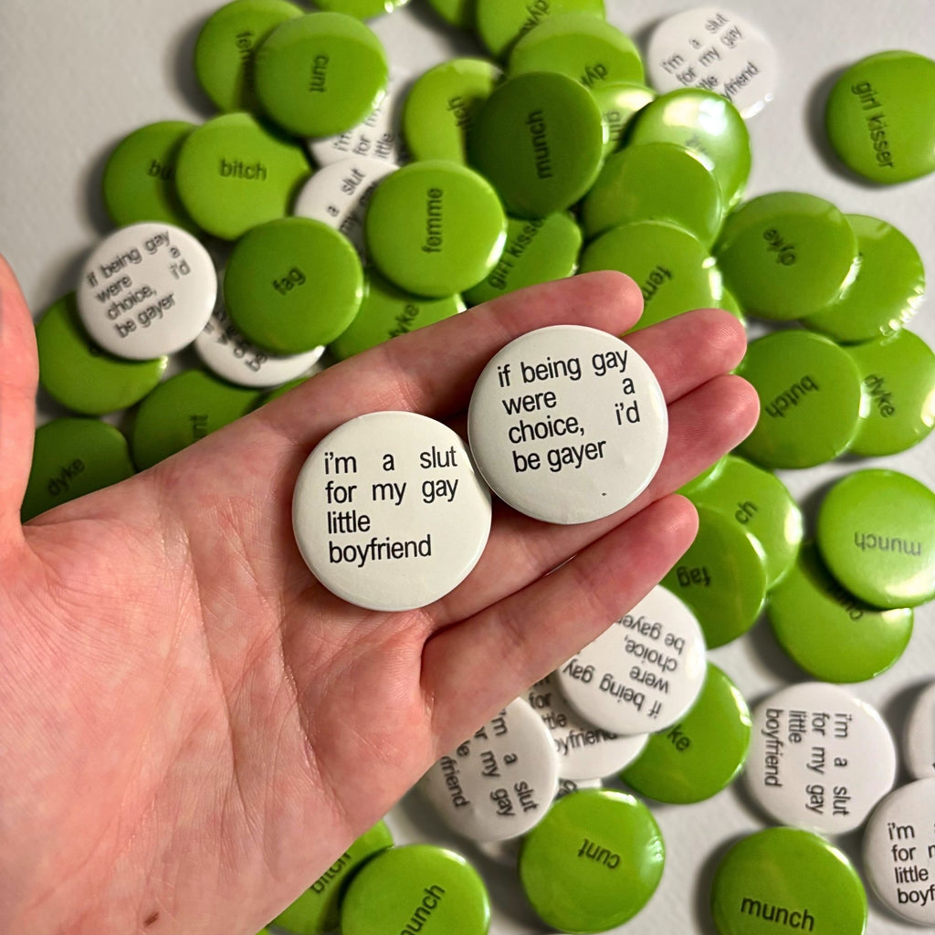 queer brat pins