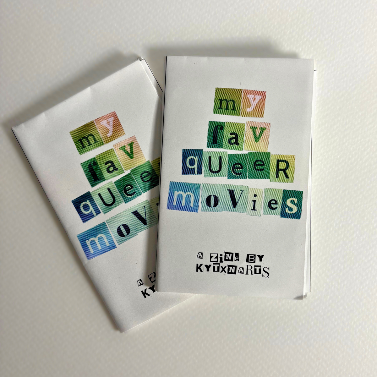 "my fav queer movies" zine