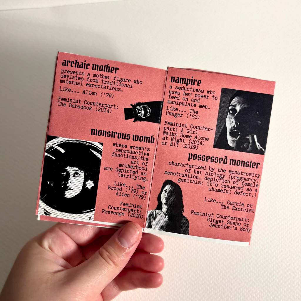 "maneater: the monstrous feminine" zine