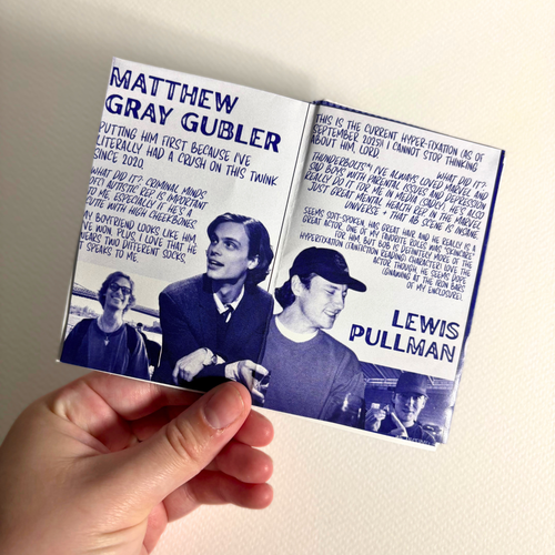 "it boys of the month" zine