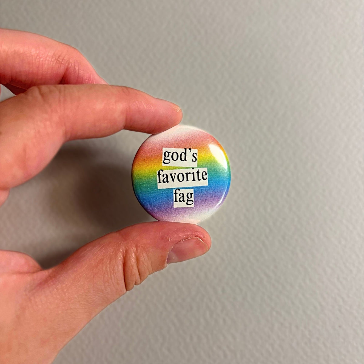 god's favorite fag pin