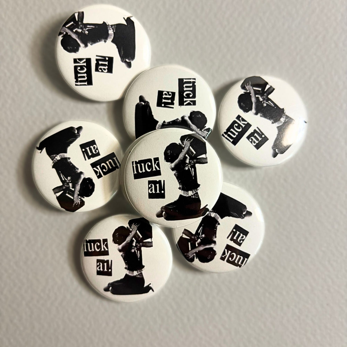 fuck ai! pin