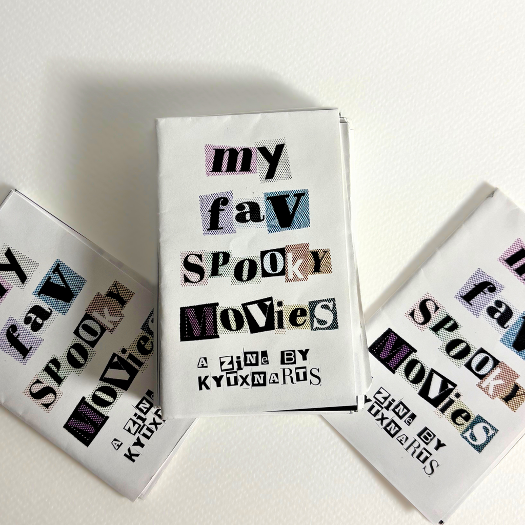 "my fav spooky movies" zine
