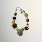earthy tree pendant bracelet
