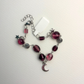 celestial moon pendant bracelet