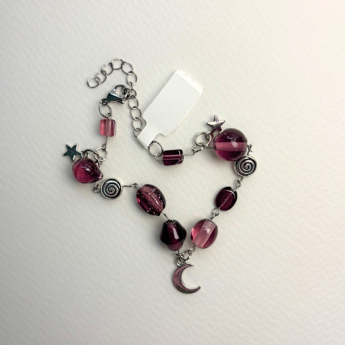 celestial moon pendant bracelet