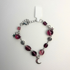 celestial moon pendant bracelet